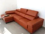 Sofá Chaise longue Zeus rouge - Imagen 2