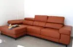 Sofá Chaise longue Zeus rouge