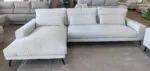 Sofá chaise longue Aston blanco