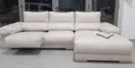 Sofá Chaise longue Hugo crema