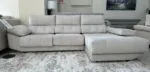 Sofá Chaise longue Fénix perla