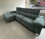 Sofá chaise longue relax Dakota gris oscuro - Imagen 2