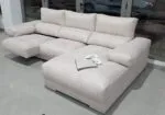 Sofá Chaise longue Hugo crema - Imagen 3